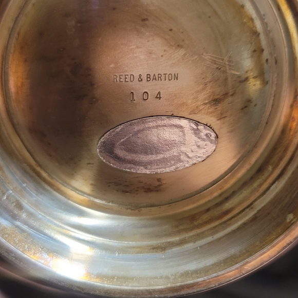 Reed and Barton silver-plated colored bowls 3 - Picture 3 of 8